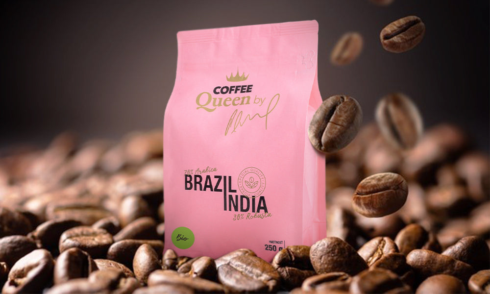 COFFEE Queen Bio zrnková  káva s tebou zamáva !