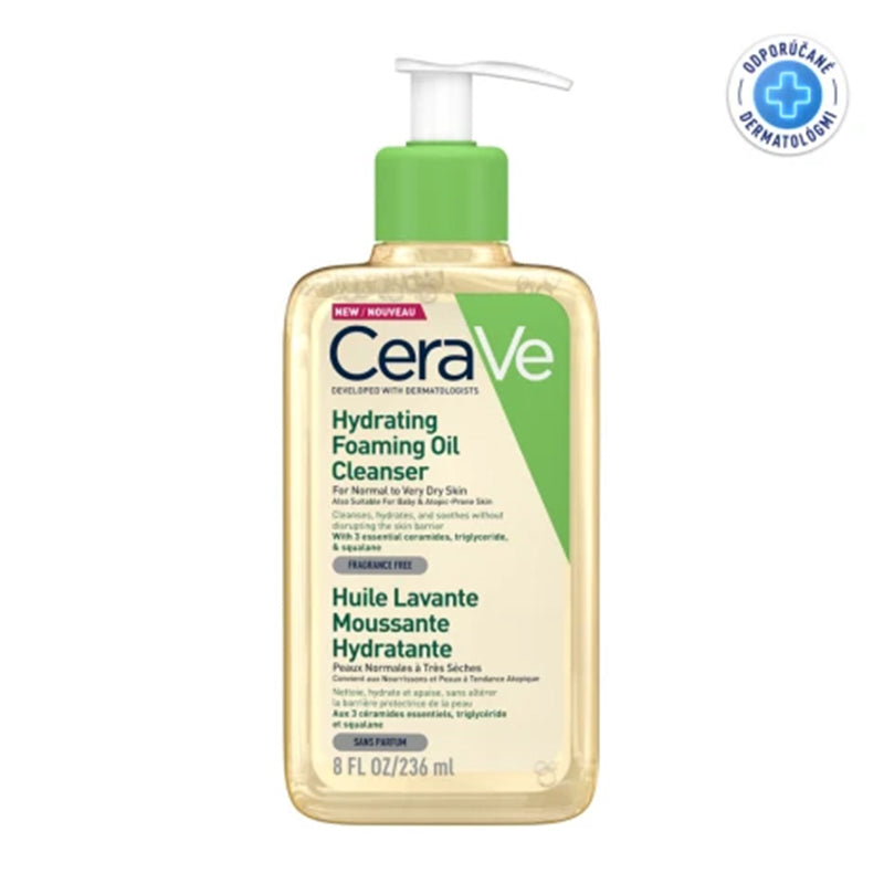 Hydratačný čistiaci penivý olej CeraVe
