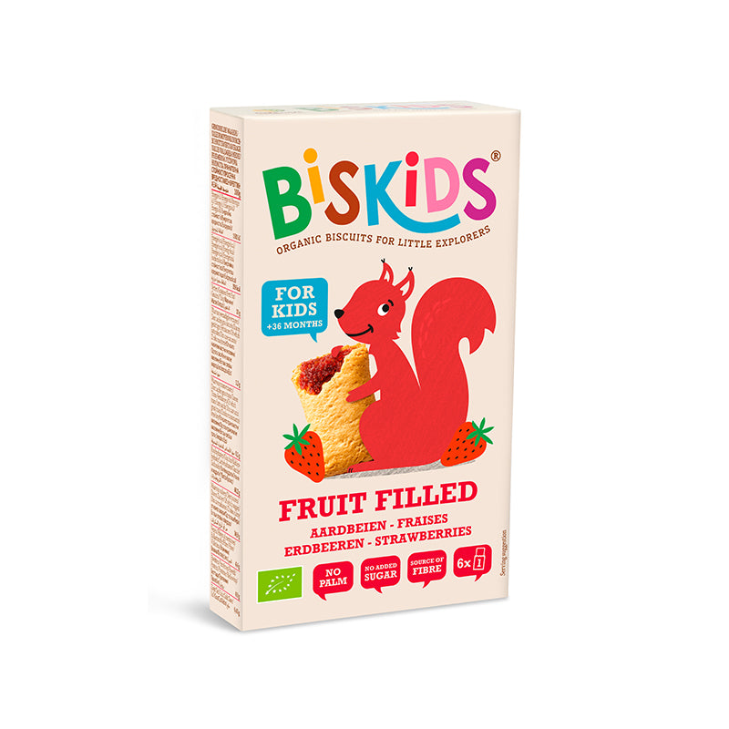 BisKids Detské sušienky s jahodovým pyré