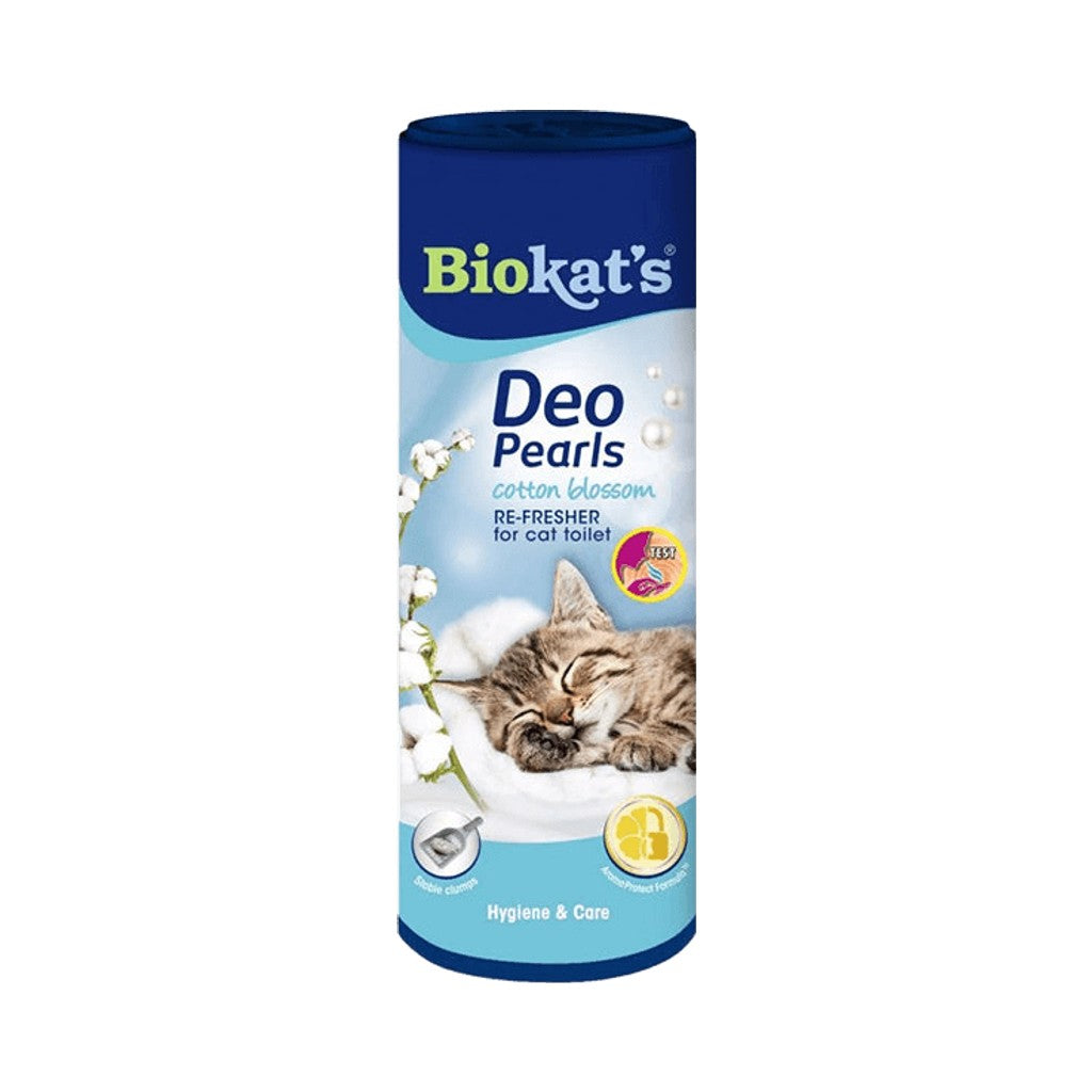 Osviežovač mačacích toaliet BioKat´s Deo Pearls cotton blossom