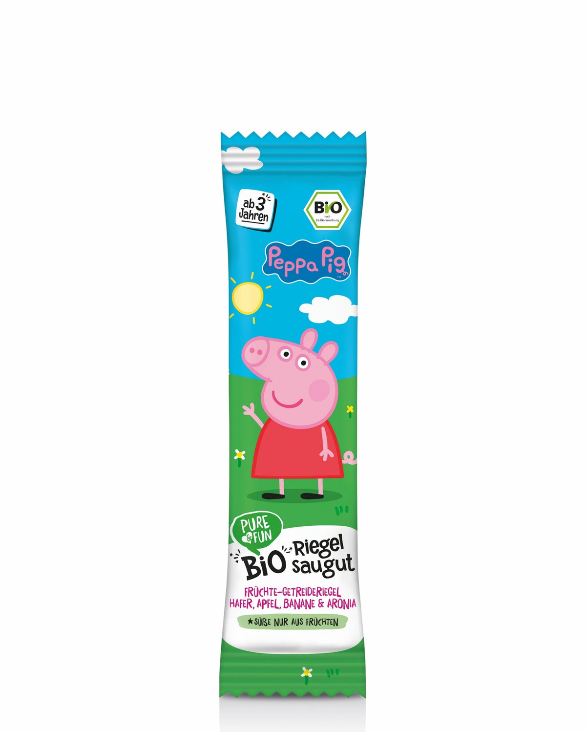 Bio Ovocná tyčinka Peppa Pig jablko, banán a arónia