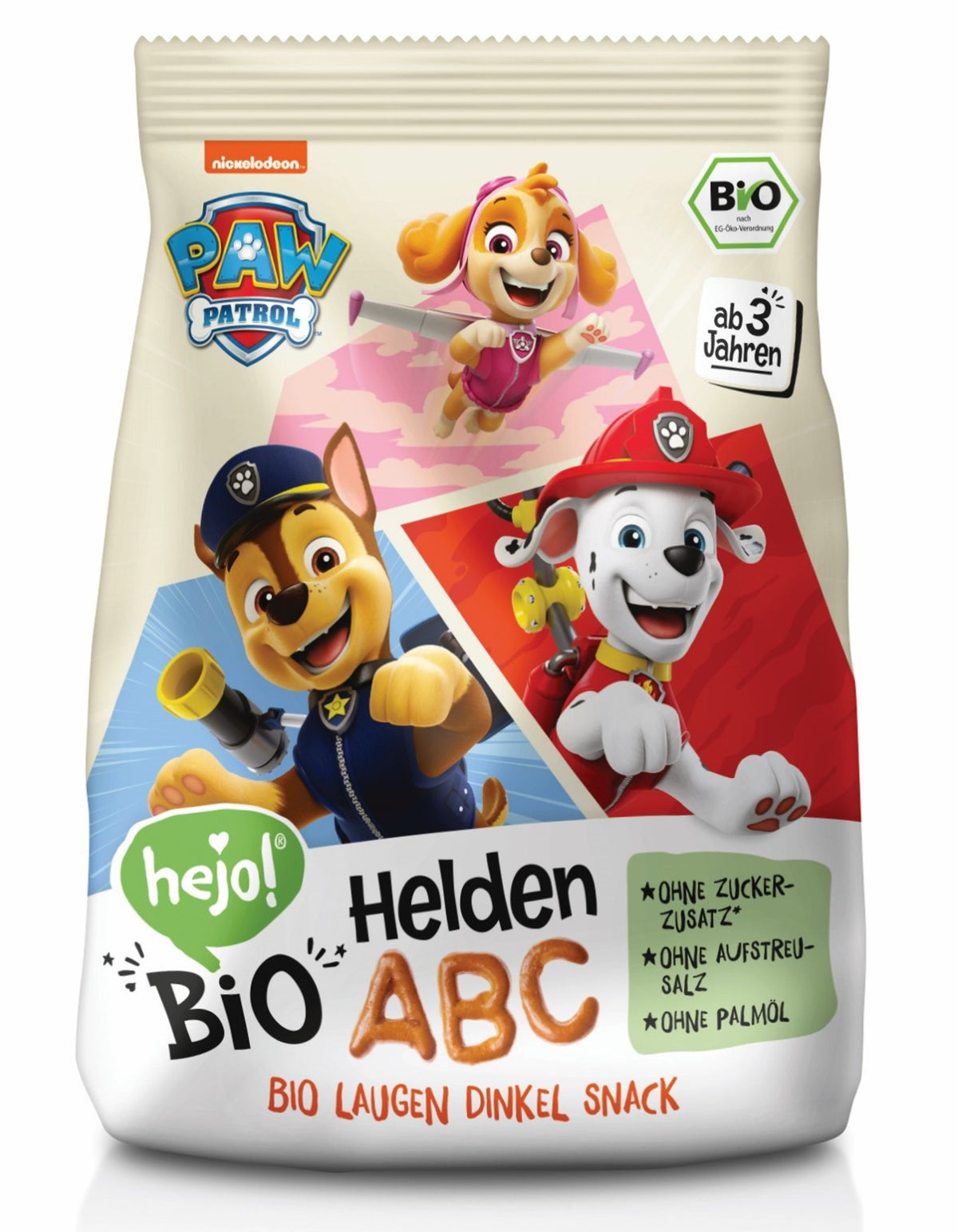 Bio špaldové praclíky ABC Hrdinovia Paw Patrol