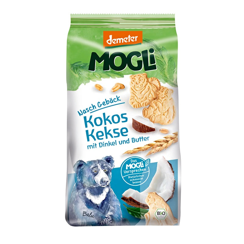 MOGLi BIO kokosové sušienky so špaldou a maslom 125g
