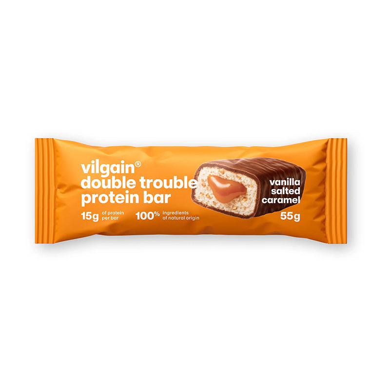 Proteínová tyčinka Double Trouble vanilka & slaný karamel