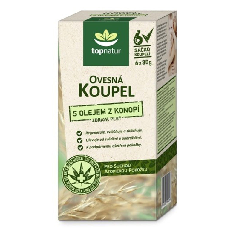 Topnatur ovsený kúpeľ s konopným olejom 180 g