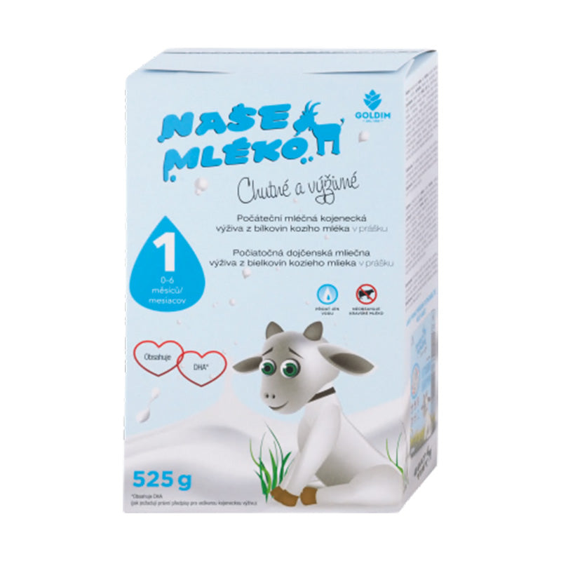 Goldim počiatočné mlieko 1. Naše kozie mlieko 525 g
