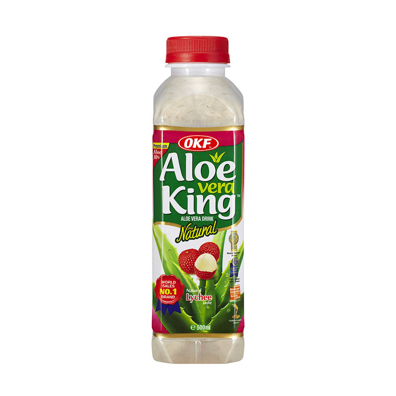 OKF nesýtený nápoj Aloe vera King Natural Lychee 0,5l