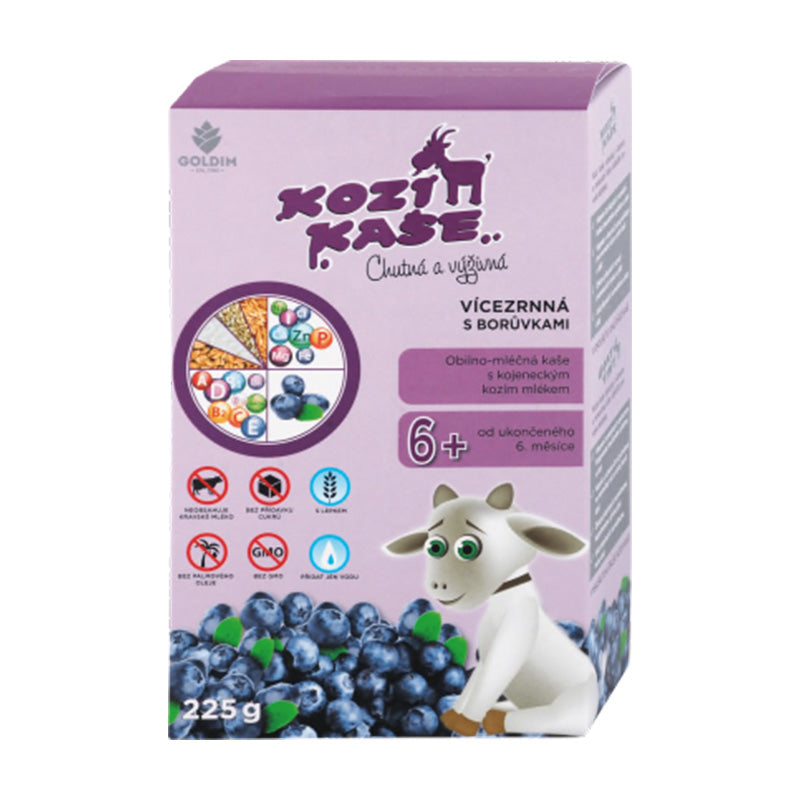 Goldim Kozia kaša viaczrnná s čučoriedkami 225 g