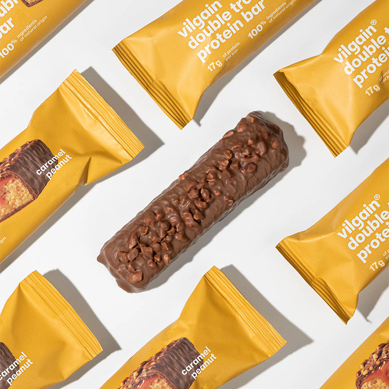 Proteínová tyčinka Double Trouble Karamel Arašidy