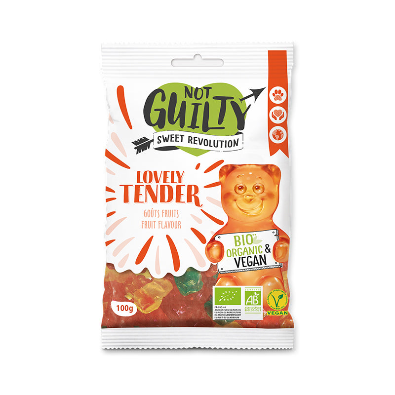 Cukríky Bio s príchuťou ovocia Lovely Tender