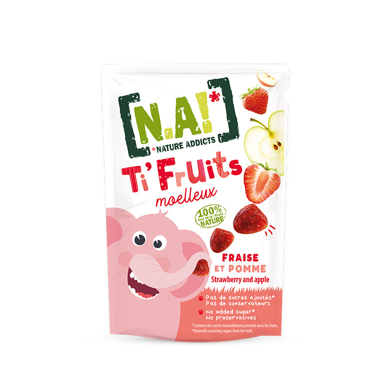 Ovocné kúsky Ti Fruits Jahoda & Jablko