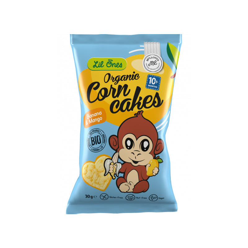 Kukuričné chrumky Bio Banán a Mango