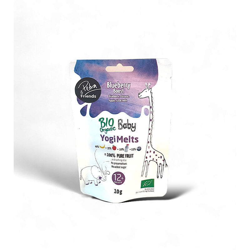 Sušená pochúťka Baby Yogi Melts Blueberry Boost