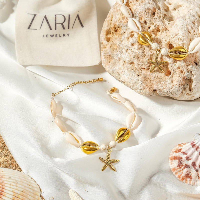 ZARIA Shell Charm II. náramok na nohu