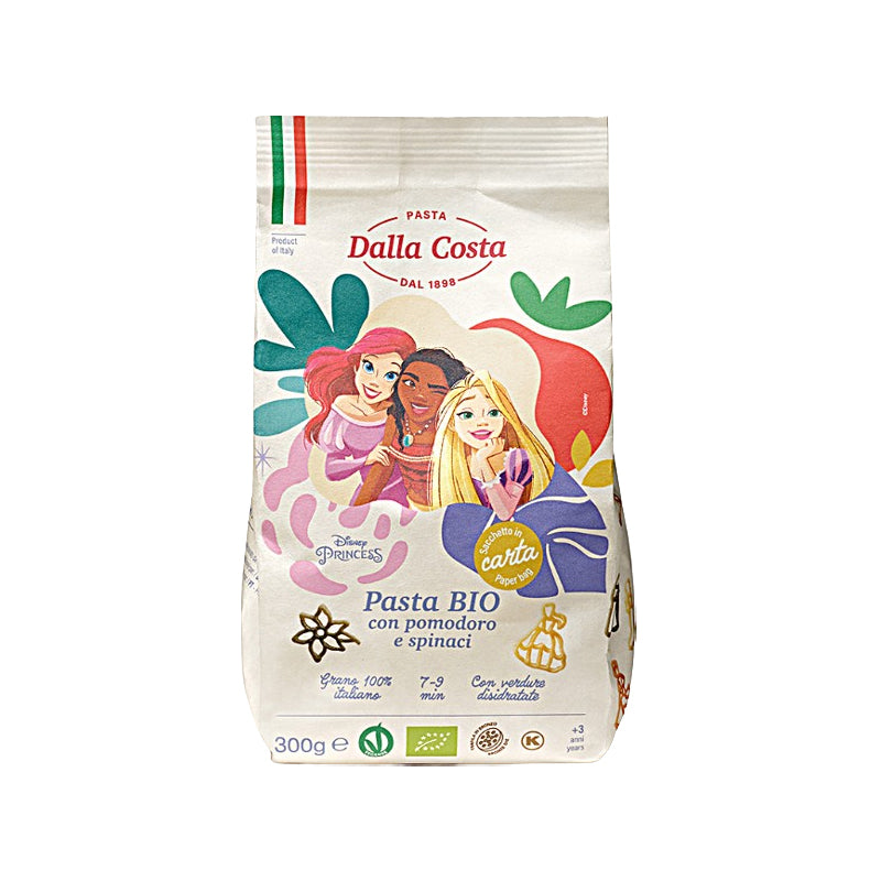 Cestoviny bio so špenátom a paradajkami Disney Princess