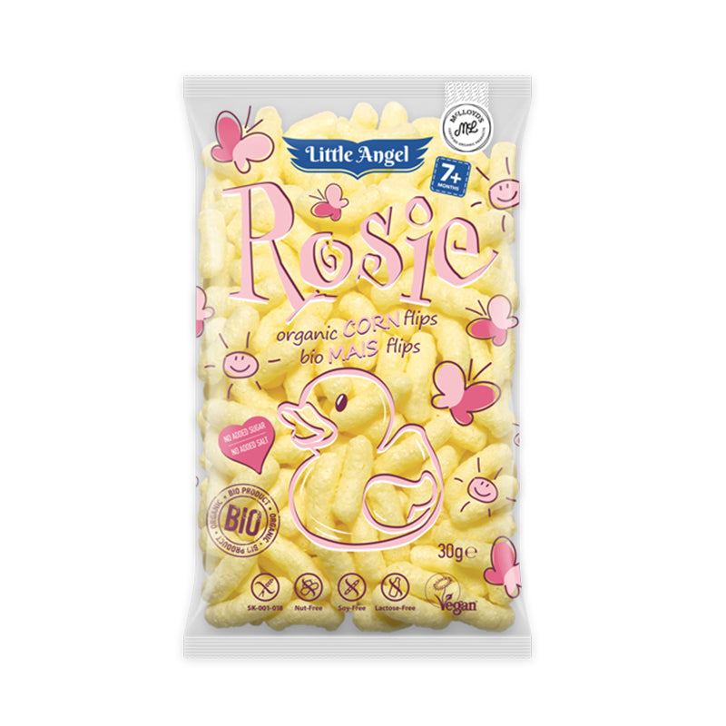 Kukuričné chrumky Bio Little Angel Rosie