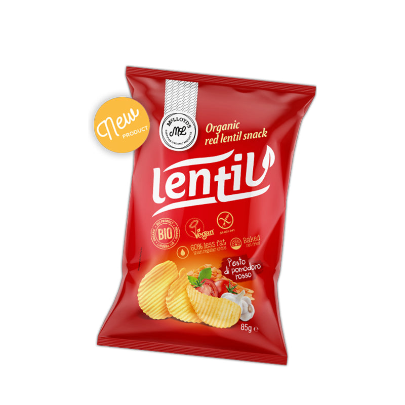 Šošovicový snack Bio Lentil s pestom Pomodoro Rosso