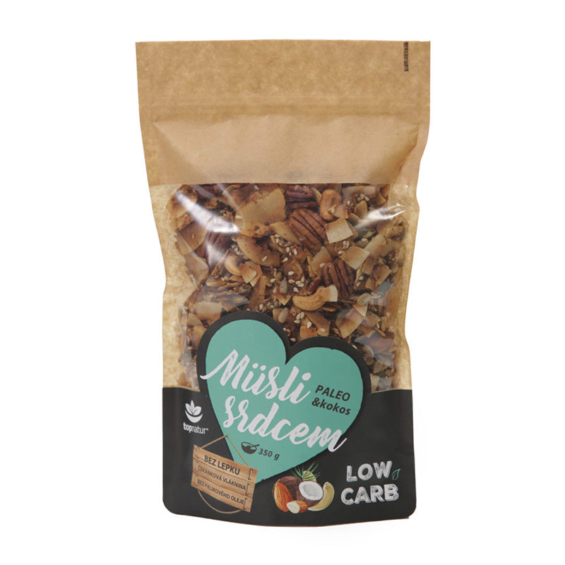 Topnatur  müsli srdcom Paleo & Kokos Low Carb 350g