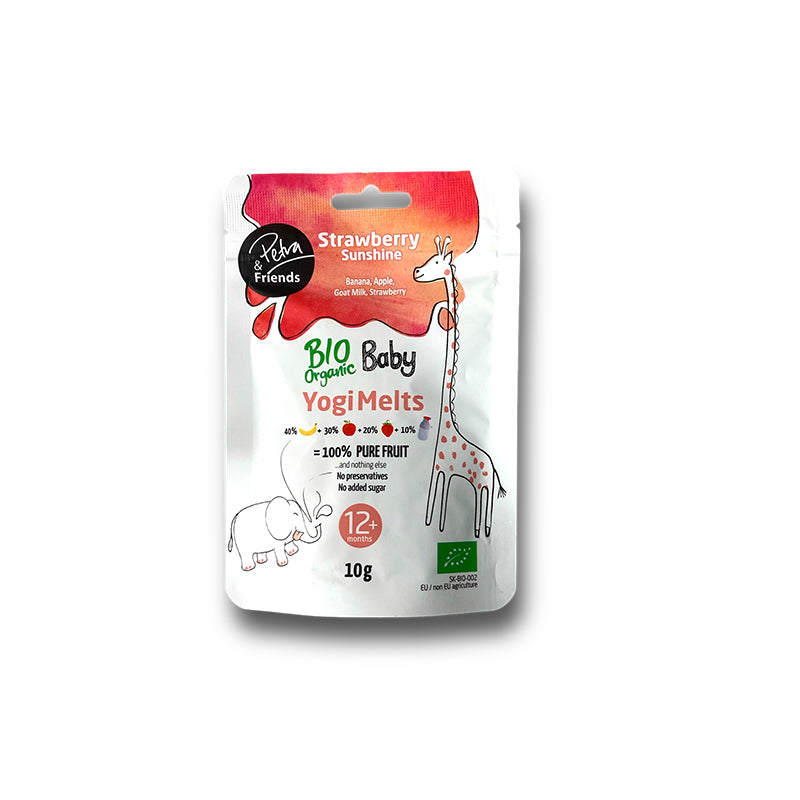 Sušená pochúťka Bio Baby Yogi Melts Strawberry Sunshine