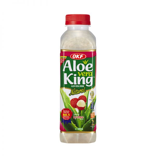 OKF nesýtený nápoj Aloe vera King Natural Lychee 0,5l