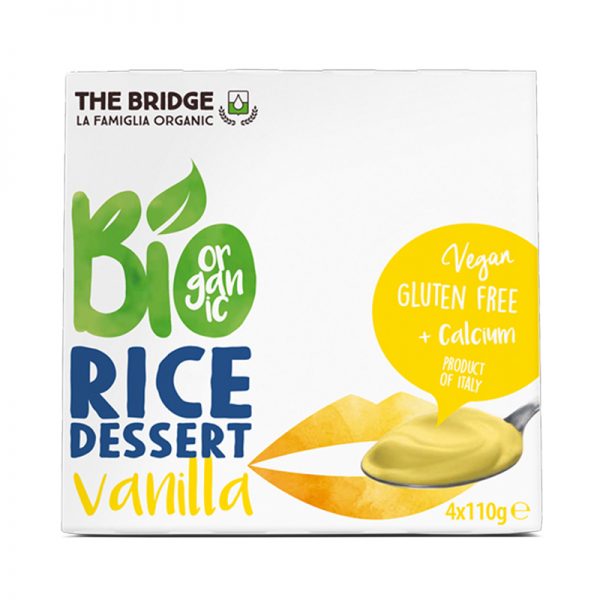 The Bridge Bio organic ryžový dezert vanilkový 440 g