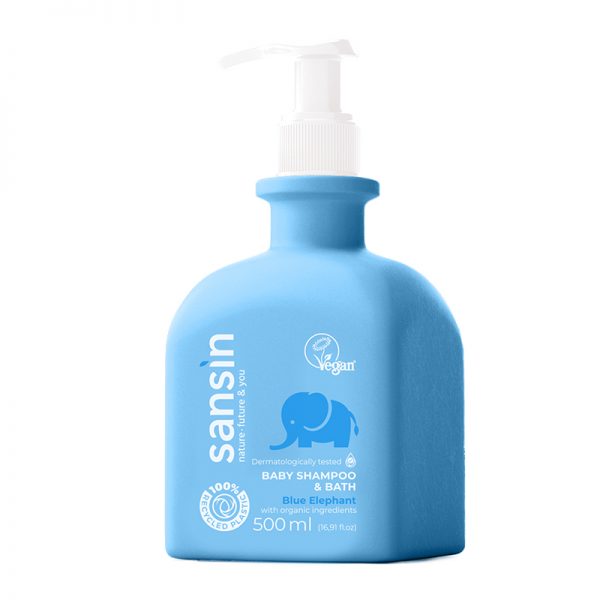 Sansin detský šampón kúpeľ 2v1 Blue elephant 500 ml