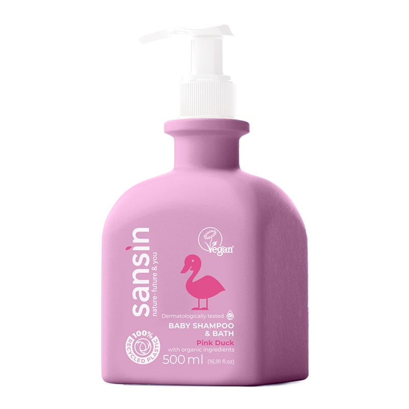 Sansin detský šampón kúpeľ 2v1 Pink Duck 500 ml