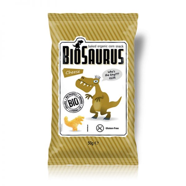 MC Lloyds Biosaurus  kukuričné chrumky syrové  50g