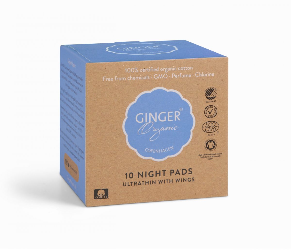 Ginger Organic vložky nočné 10 ks