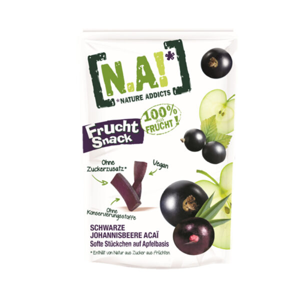 N.A! Ovocné tyčinky Frucht Snack Jablko & Čierne ríbezle Acai 35 g